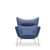 CH445 Wing Lounge Chair - canvas2-746-stainless-steel