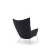 CH445 Wing Lounge Chair - fjord-191-stainless-steel
