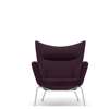 CH445 Wing Lounge Chair - fjord-591-stanless-steel