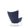 CH445 Wing Lounge Chair - rime-781-stainless-steel
