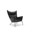 CH445 Wing Lounge Chair - thor-301-powder coated-steel-black