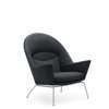 CH468 Oculus Lounge Chair - hallingdal180-stainless-steel