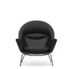 CH468 Oculus Lounge Chair - thor-301-powder coated-steel-black