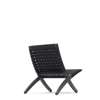 MG501 Cuba Lounge Chair - oak-black-cotton-webbing-black