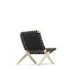 MG501 Cuba Lounge Chair - oak-soap-cotton-webbing-black