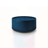 dedalo nightstand - stackable - 57 high gloss mirto blue matt titanium plinth