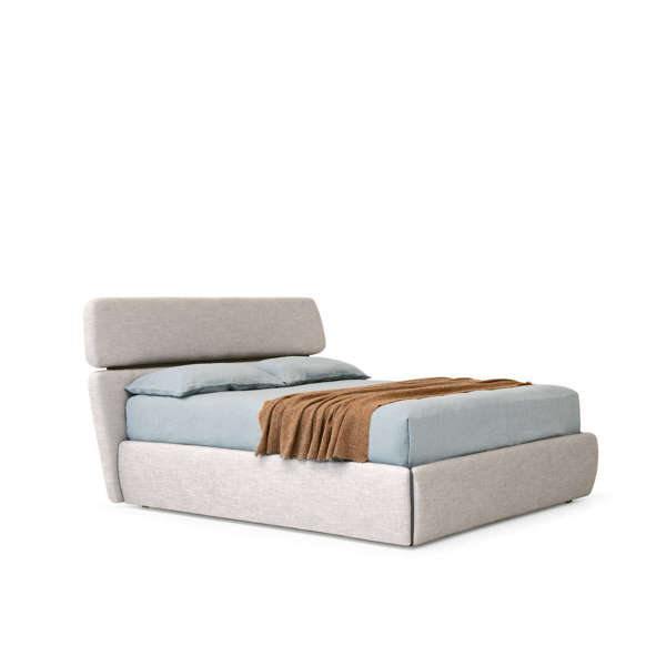 Rialto Upholstered Bed - Tortuga 46 fabric + titanium HG