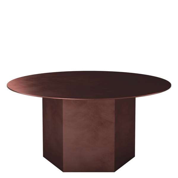 Epic Steel Coffee Table - Round 80 - Earthy Red
