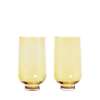 Flow Glasses 14 Ounce - Set of 2 - Gold