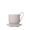 Ro Porcelain Coffee Cups And Saucers Sets of 2 - Nimbus Cloud
