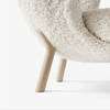 Little Petra Lounge Chair - Oak Legs - Sheepskin Moonlight