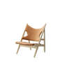 Knitting Chair Leather - Natural Oak/Cognac