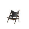 Knitting Chair Leather - Walnut/Black