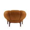Croissant Lounge Chair with Leather