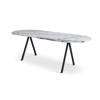 Saw Marble Dining Table Rounded