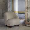 Margas LC1 Lounge Chair Wood Feet