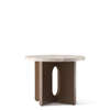 Androgyne Side Table 50 Dark Stained Oak/Stone Top