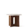 Androgyne Side Table 50 Walnut/Stone Top