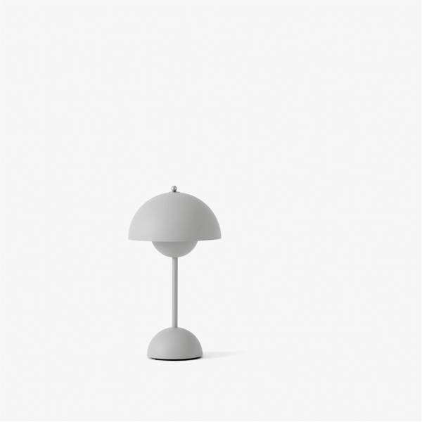 Flowerpot Portable Table Lamp VP9 - matt light grey