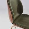 Beetle Veneer Shell Dining Chair - Upholstered Conic Base