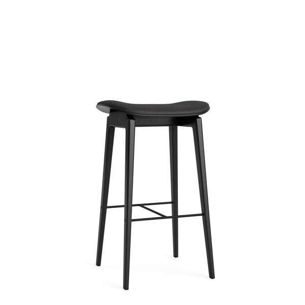 NY11 Bar Stool - Black Oak - Counter Height Seat Upholstered