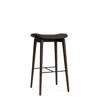 NY11 Bar Stool - Dark Smoked Oak - Counter Height Seat Upholstered