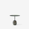 Lato Side Table - LN9 - Deep Green metal top with Verde Alpi marble base