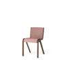 Ready Dining Chair Front Upholstered - canvas 356 red stained oak