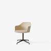 Rely Dining Armchair Seat Upholstered-HW39,HW44_beige_sand_plastic_shell karakroum003_bronzed_base
