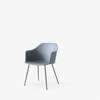 Rely Dining Armchair Un-upholstered-HW33_light_blue_plastic_shell bronzed_base