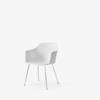 Rely Dining Armchair Un-upholstered-HW33_white_plastic_shell chrome_base