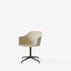Rely Dining Armchair Un-upholstered-HW38,HW43_beige_sand_plastic_shell bronzed_base