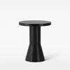 Draft Table Round ø40 side table black stained ash