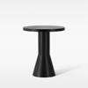 Draft Table Round ø50 coffee table black stained ash