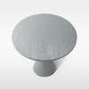 Draft Table Round ø88 dining table grey stained ash