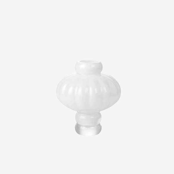 Balloon Glass Vase - Shape 02 - Small - White Opal