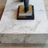 Rectangular Plinth Honed Corfu Marble 50"x30"