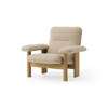 Brasilia Lounge Chair - Boucl02 natural oak