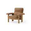Brasilia Lounge Chair - Natural oak dunes camel