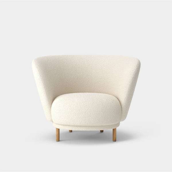 Dandy Lounge Chair Bute Storr -Eggshell/Natural Oak
