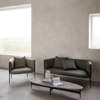 Floema Oval Coffee Table - Grey Emperador marble
