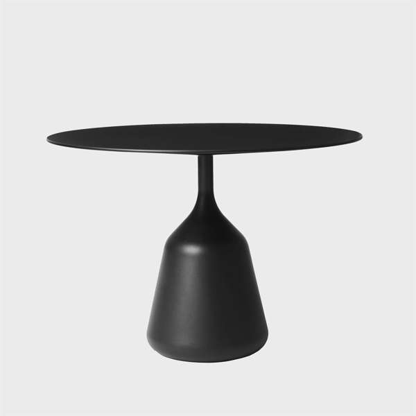 Coin Coffee Table - Black Laminate - Black Base